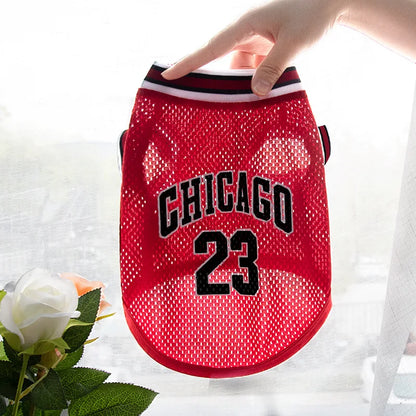 Mesh Breathable Dog Basketball Jersey Clothes XS-5XL For Small Medium Large Dogs Summer Cool Puppy Vest Chihuahua Yorkies Shirt