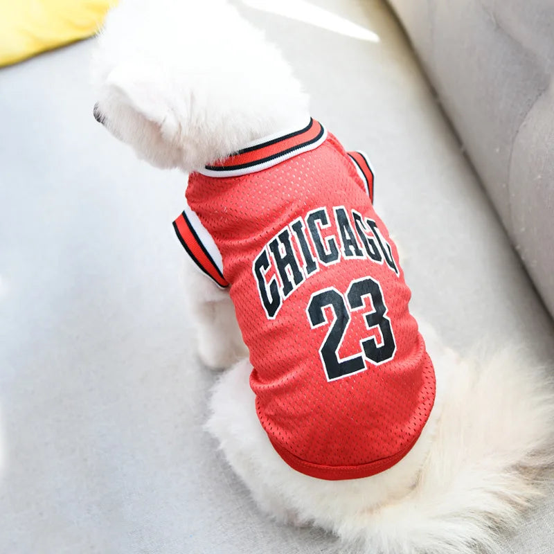 Mesh Breathable Dog Basketball Jersey Clothes XS-5XL For Small Medium Large Dogs Summer Cool Puppy Vest Chihuahua Yorkies Shirt